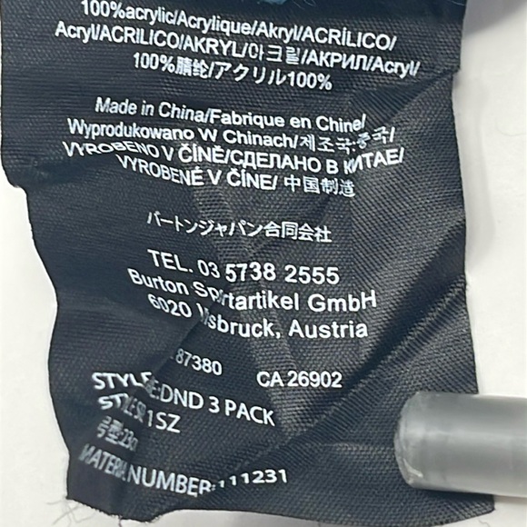 BURTON: Unisex Teal Beanie Knit Hat - Picture 3 of 10